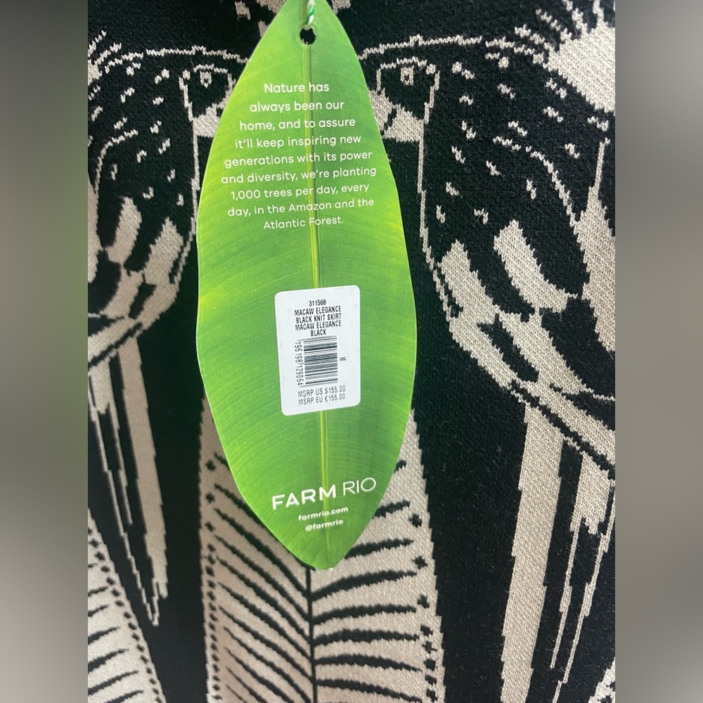 NWT Farm Rio macaw elegance midi skirt size medium - Picture 3 of 9